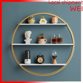 Giá sắt treo tường trang trí nhà cửa khung sắt Vòng tròn Phòng khách Phòng ngủ Kệ Treo Tường khung sắt Vòng tròn