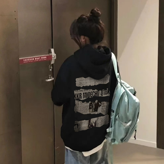 Focus local brand vintage đen áo hoodie nỉ bông đôi unisex áo khoác nỉ form rộng ulzzang 100%cotton