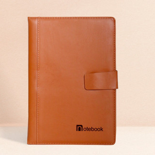 LINOTE Sổ tay ghi chép B5 Notebook bìa da khuy bấm làm sổ doanh nghiệp sang trọng, dòng kẻ ngang