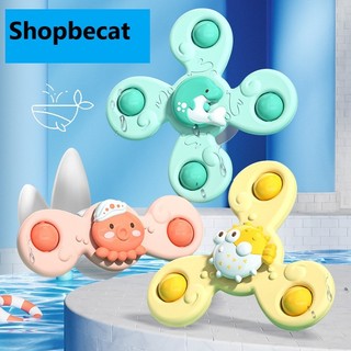 [Thanh Lý] Đồ Chơi Nhà Tắm Fullbox Hộp 3 Con Quay Nhựa PVCC Chong Chóng Dán Tường, Kính Chính Hãng SHOPBECAT
