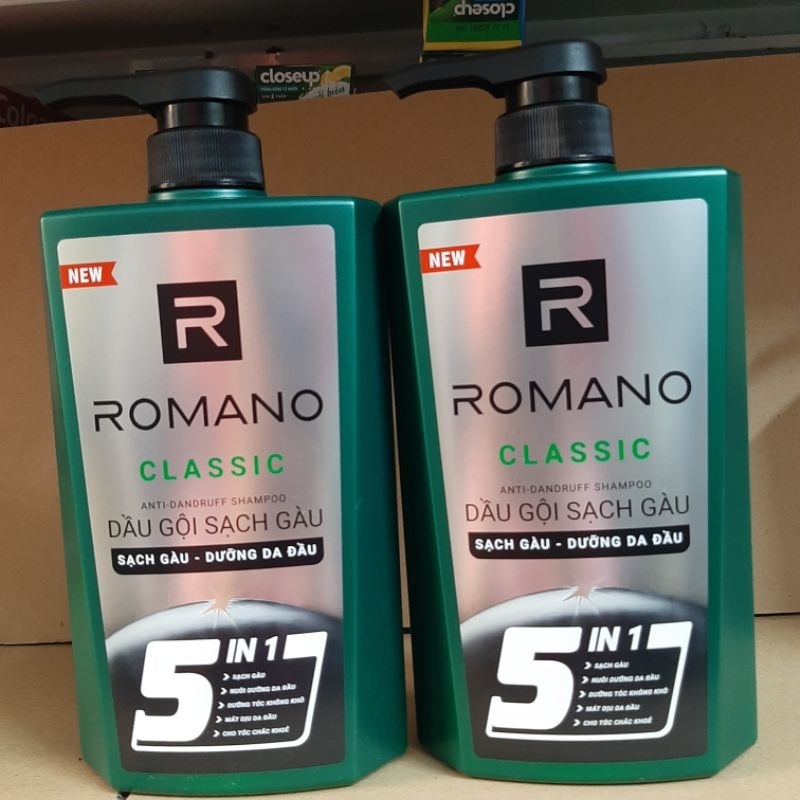 Dầu gội sạch gàu Romano Classic 5in1 650g