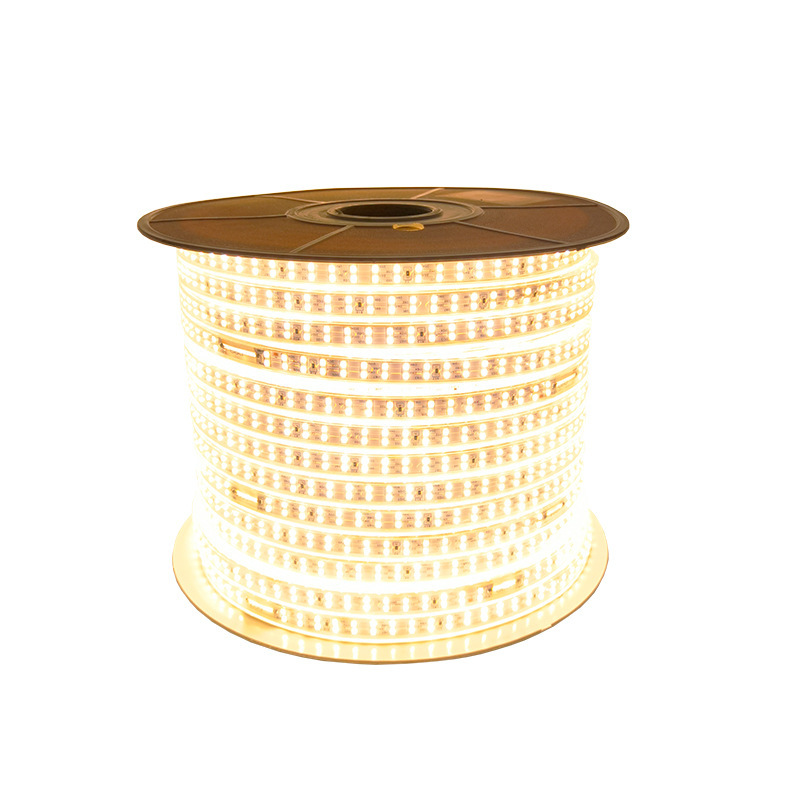 Dây đèn LED đôi loại xịn 2835 ánh sáng Vàng, mạch led lõi sợi đồng bọc ngoài vỏ nhựa silicone dẻo siêu chắc chắn