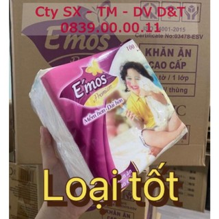 [COMBO 10 GÓI] Khăn giấy vuông E'mos