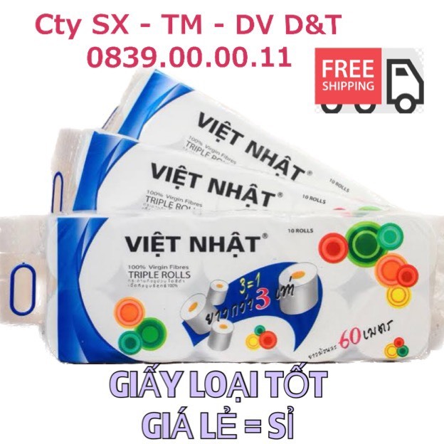 Giấy vệ sinh Việt Nhật Chính hãng 100% 960g