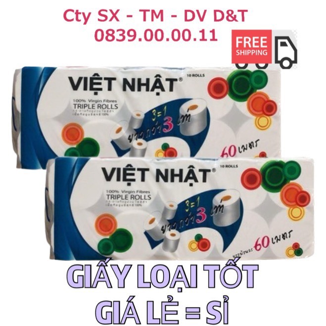 Giấy vệ sinh Việt Nhật Chính hãng 100% 960g