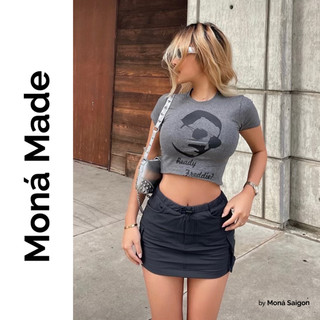 Áo thun baby tee ôm moná - queen