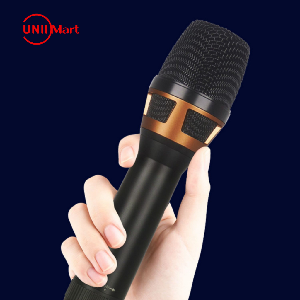 Micro KAW K820 chuyên nghiệp, micro hát Karaoke dây siêu dài, chống hú, chống vọng bắt âm cực nhạy - Bảo hành 1 đổi 1