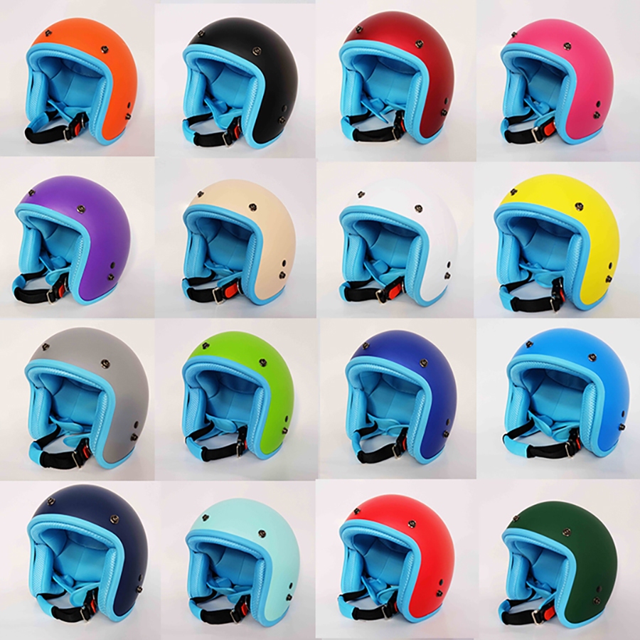 Mũ Bảo Hiểm 3/4 đầu Lót Màu Cao Cấp Như Hình - Hàng CTY-Cam Kết Chất Lượng Giống Hình 100%