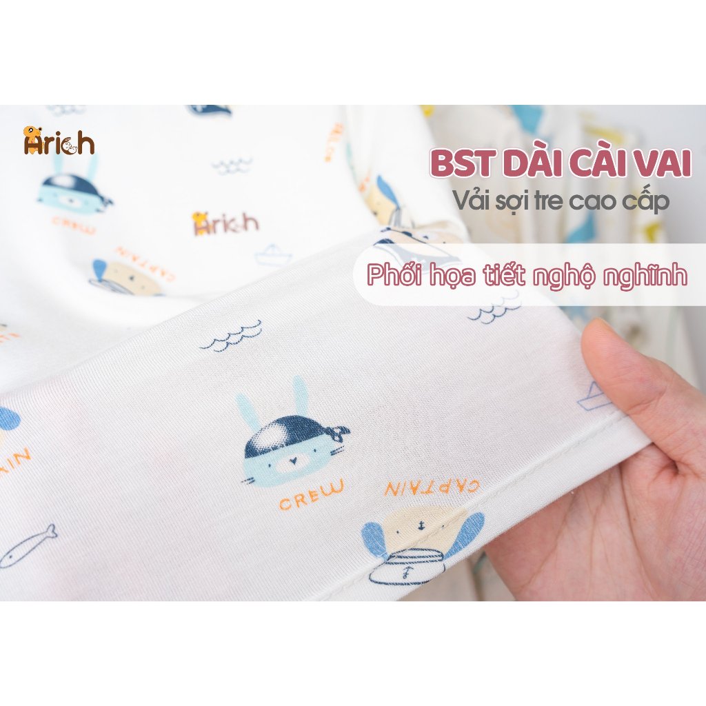 Bộ dài cài vai hoạ tiết thương hiệu Arich