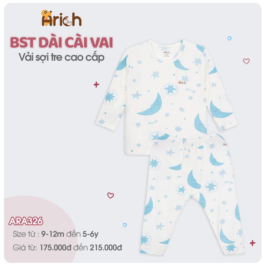 Bộ dài cài vai hoạ tiết thương hiệu Arich