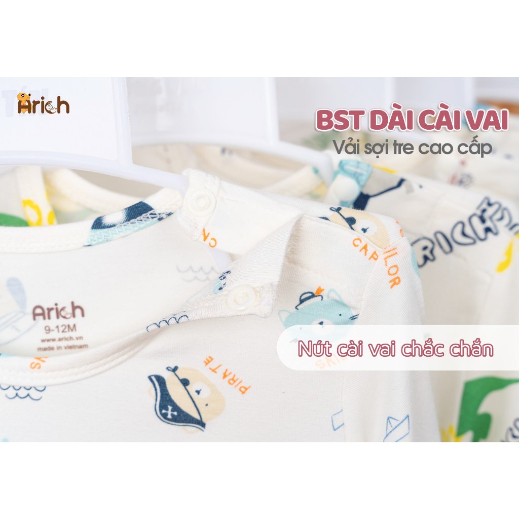 Bộ dài cài vai hoạ tiết thương hiệu Arich