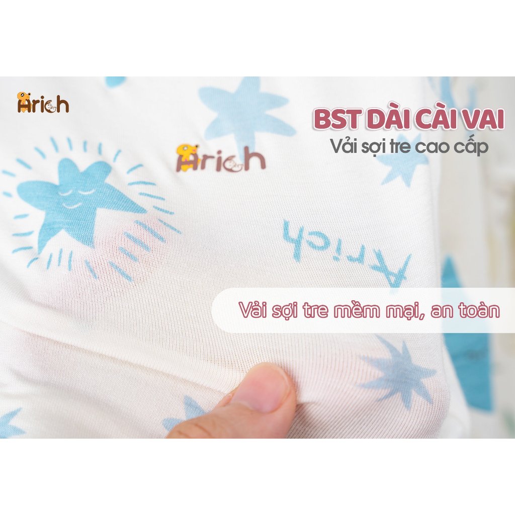 Bộ dài cài vai hoạ tiết thương hiệu Arich