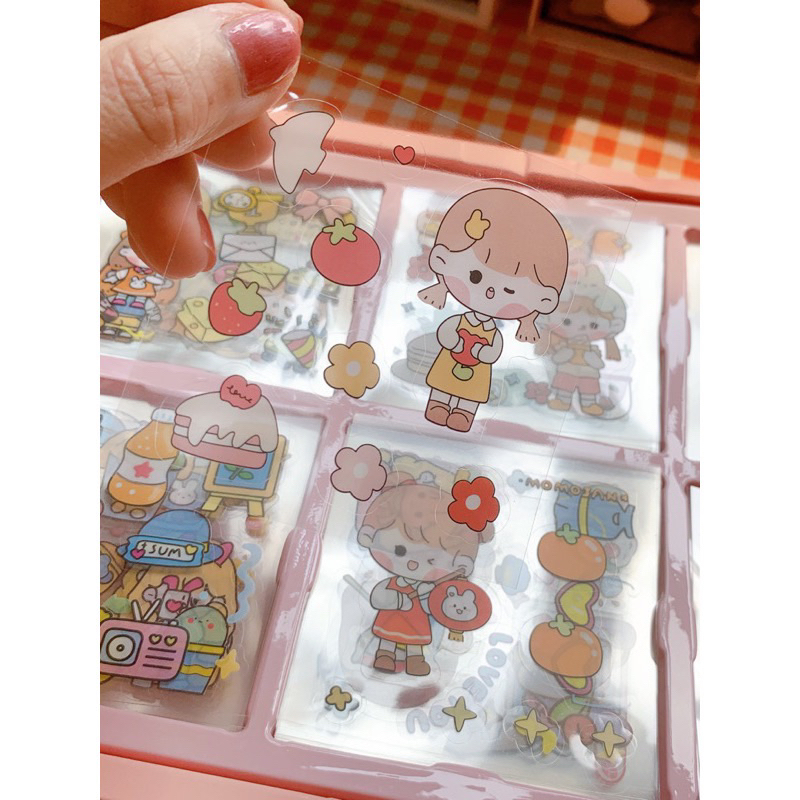 Sticker 50/100/200 tấm tách lẻ không hộp siêu cute