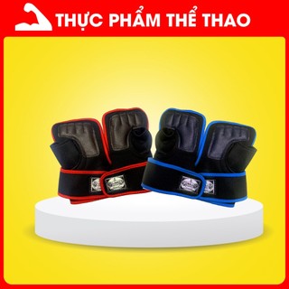 Bao tay tập gym - bao tay cuộn - chất liệu dày dặn - hai màu xanh đỏ - 1 cặp