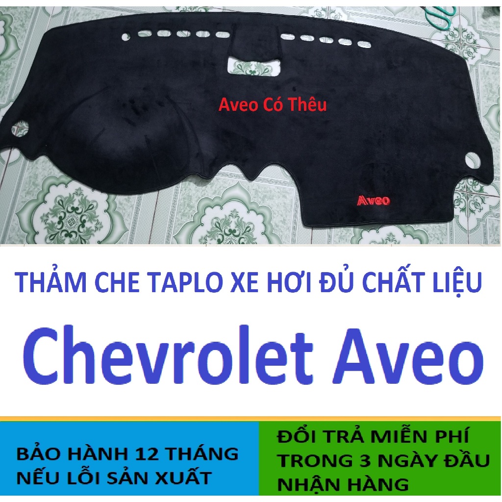 Thảm Che Taplo Chevrolet Aveo,Thảm Taplo Xe Hơi 3 Lớp Chịu Nhiệt Bảo Hành 12 Tháng