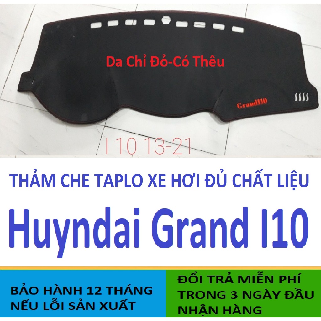 Thảm Che Taplo Hyundai I10 2009-2023,Thảm Taplo Xe Hơi 3 Lớp Chịu Nhiệt Bảo Hành 12 Tháng