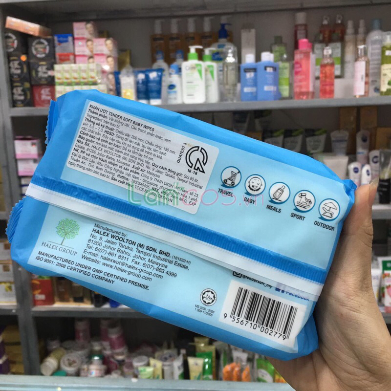 Khăn ướt trẻ em Tender Soft Có Mùi 80 tờ
