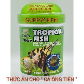 Thức ăn dành cho cá ông tiên - cá thần tiên - tropical fish dạng lá