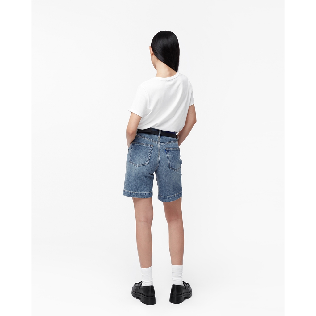 TheBlueTshirt - Quần shorts jeans nữ - Dad Shorts - Origin Blue