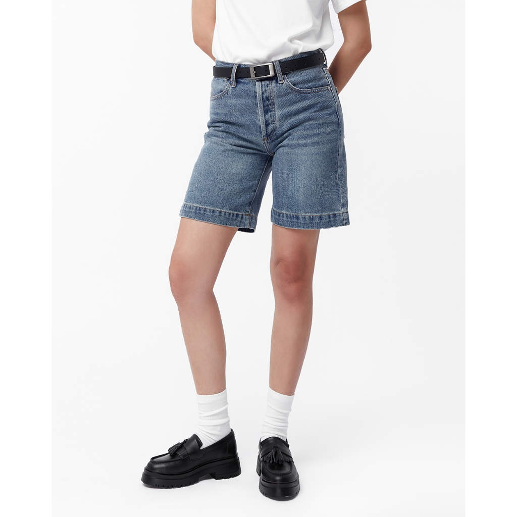 TheBlueTshirt - Quần shorts jeans nữ - Dad Shorts - Origin Blue