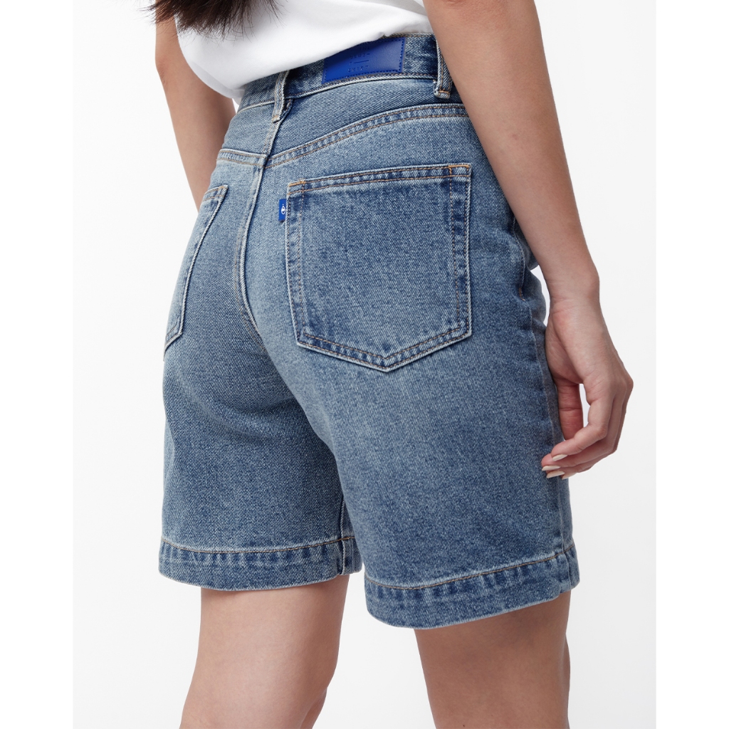 TheBlueTshirt - Quần shorts jeans nữ - Dad Shorts - Origin Blue