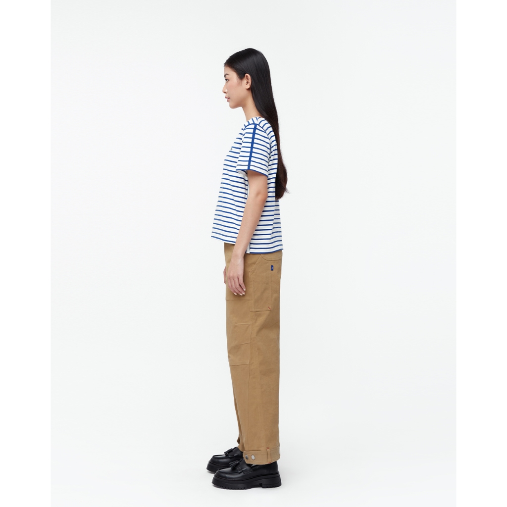 TheBlueTshirt - Quần khaki ống rộng nữ - Khaki Work Pants - Brown