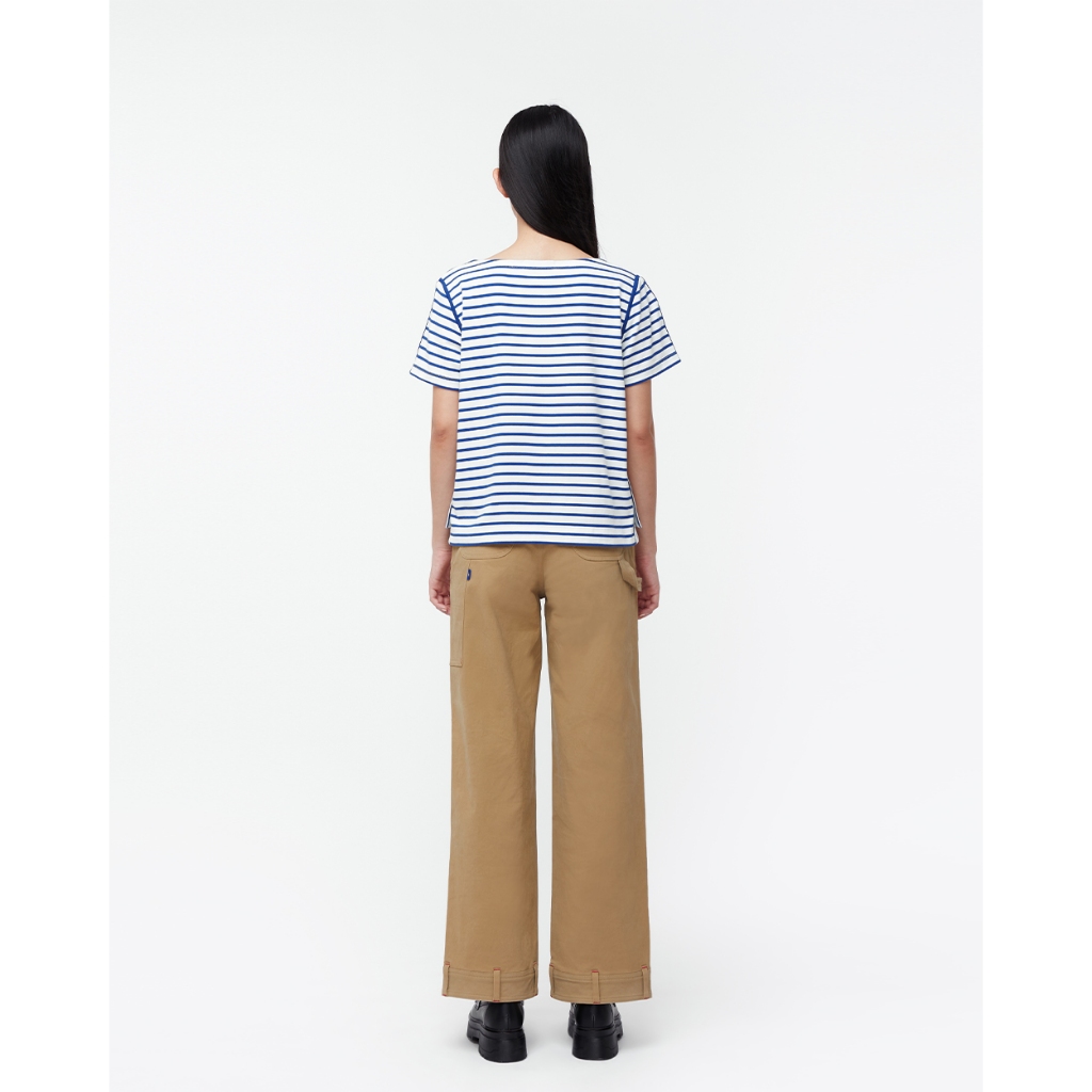 TheBlueTshirt - Quần khaki ống rộng nữ - Khaki Work Pants - Brown