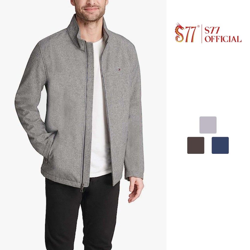 Áo jacket 2 lớp Tommy vải Soft Shell dáng basic thu đông S77.SP011961