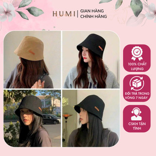 Nón Bucket kaki gắn tag Hand made - Humi Home 