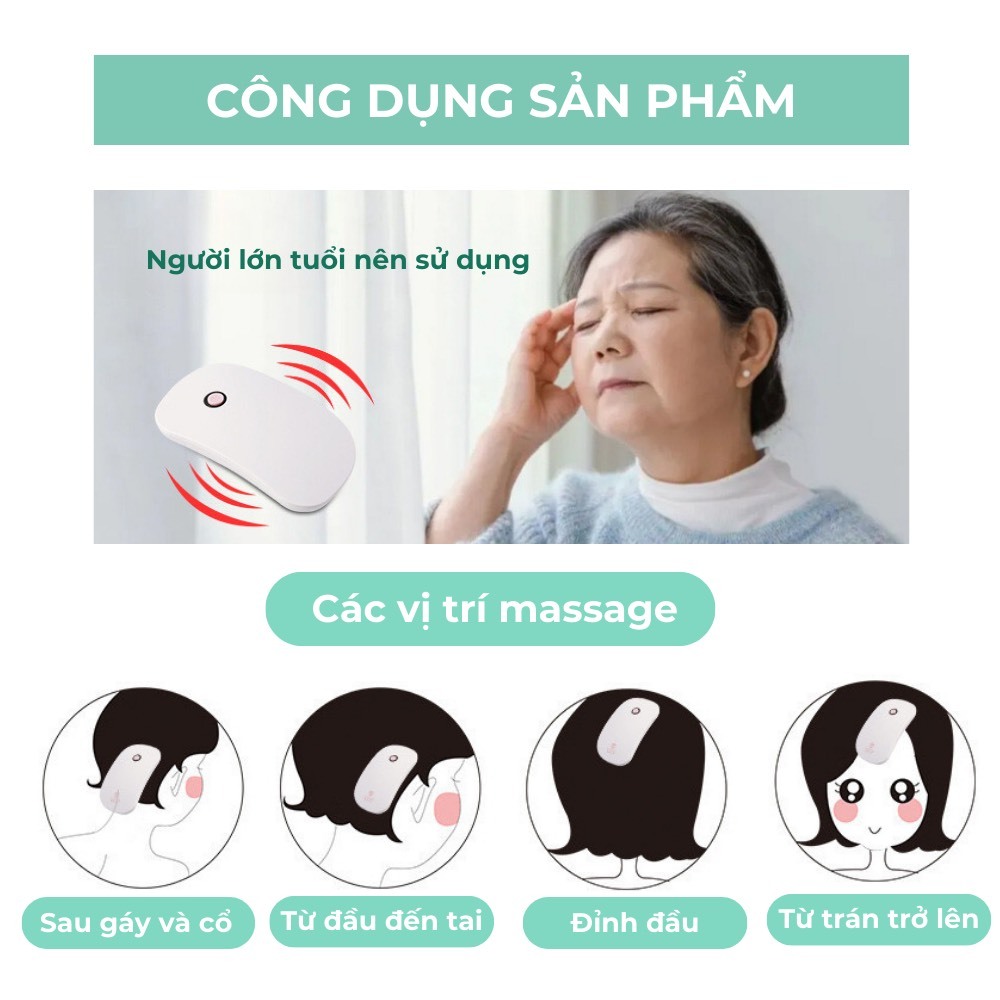 Lược Massage Đầu Mini BEBECHIC