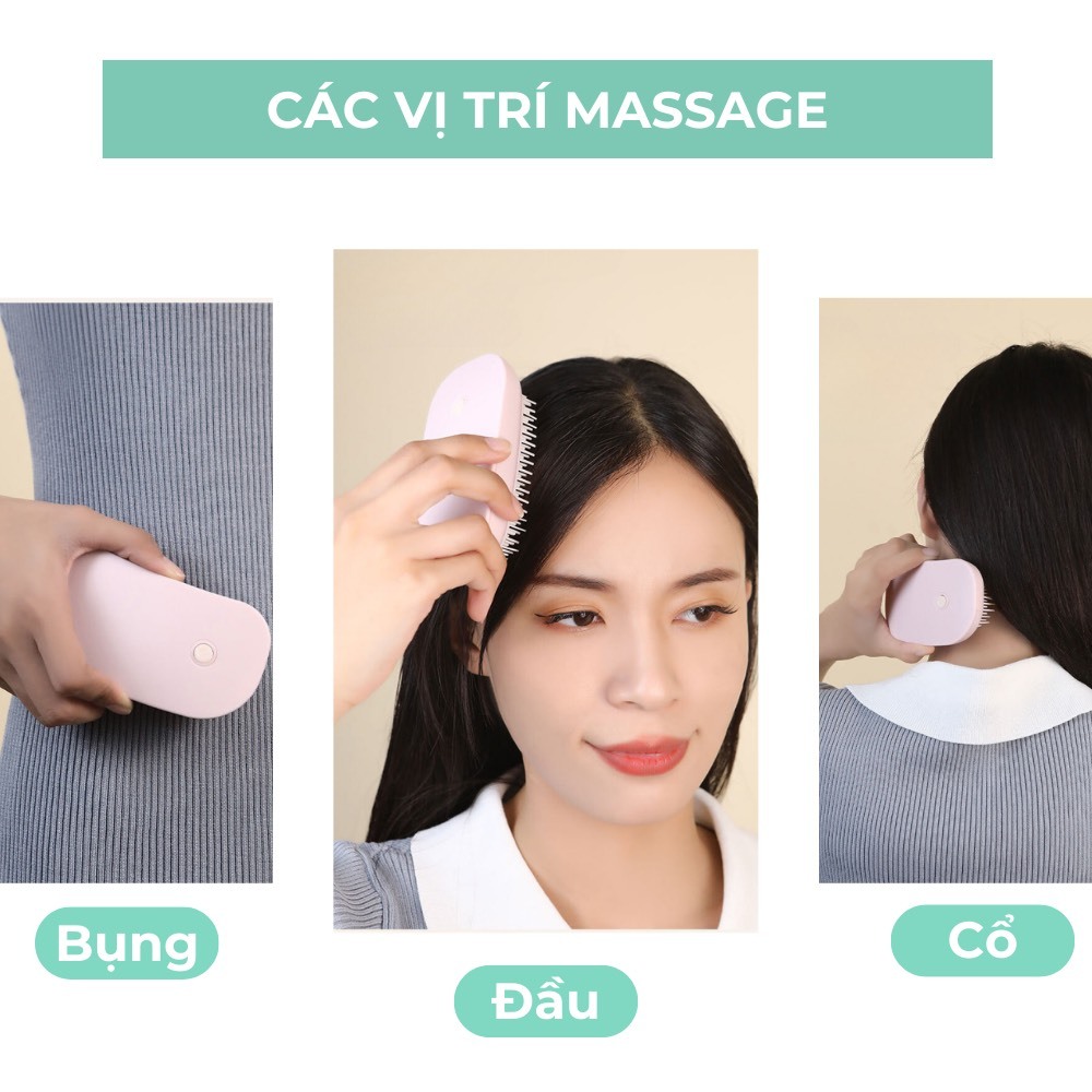 Lược Massage Đầu Mini BEBECHIC