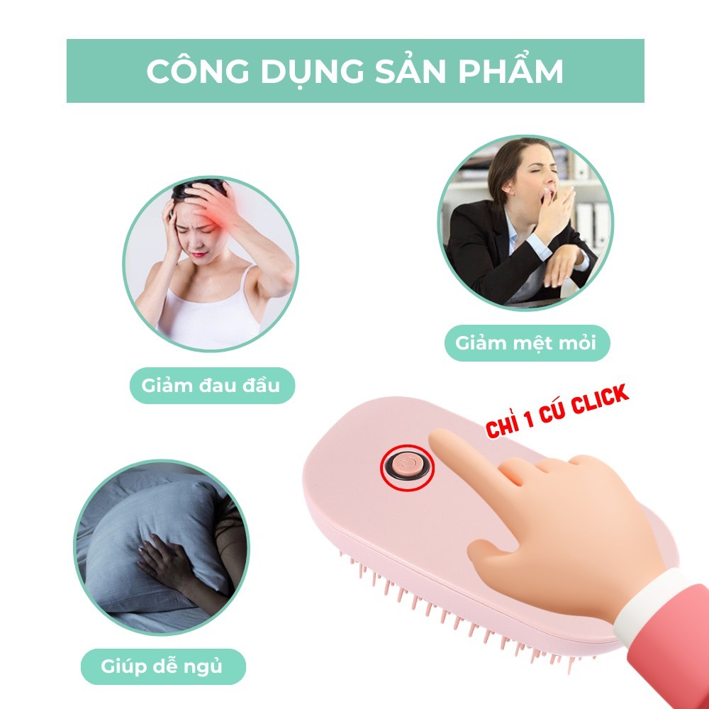Lược Massage Đầu Mini BEBECHIC