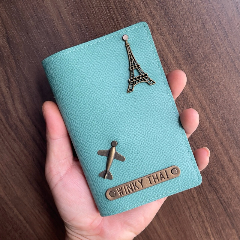 ví hộ chiếu bao da bọc bộ chiếu pasportcover miễn khắc tên chủ nhân tặng 02 charm