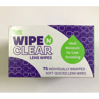 Miếng lau kính Flents Wipe ‘n Clear Lens Wipes 75 miếng - Mỹ