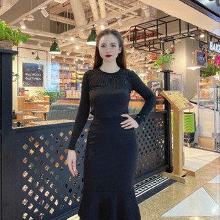 Áo giữ nhiệt nữ thu đông vải thun tăm Vicci co giãn 4 chiều, ôm sát cơ thể tạo dáng thon gọn màu Đen