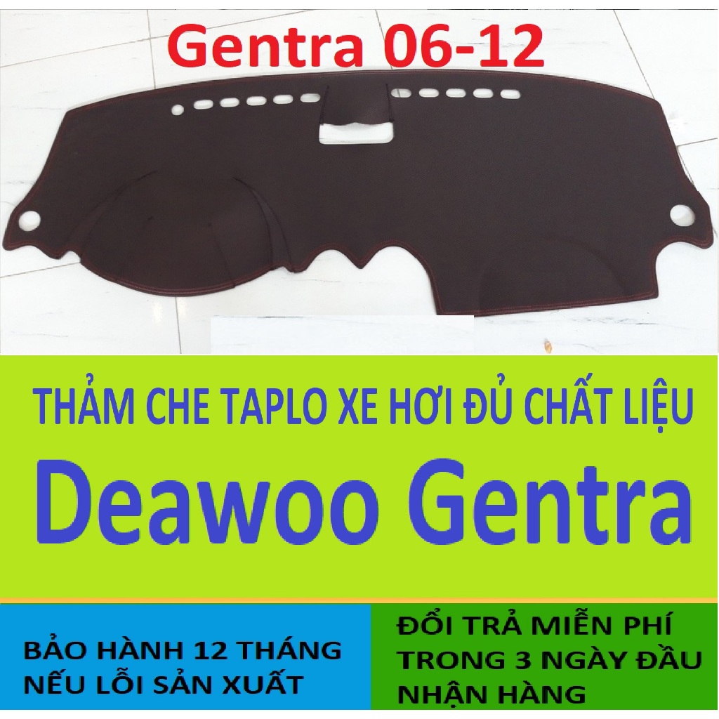 Che Nắng Mặt Taplo Deawoo Gentra 2006-2012,Hàng Cao Cấp Đẹp Dầy Dặn 3 Lớp Có Chống Trượt Và Bảo Hành