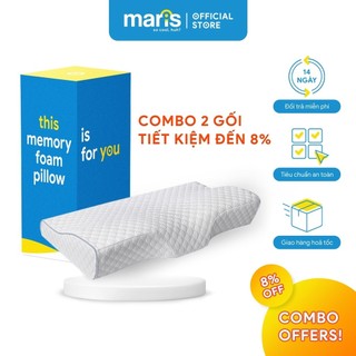  Gối Ngủ Cao Su Non Memory Foam Cao Cấp Maris MR-706, chống đau mỏi vai gáy, đau đốt sống cổ