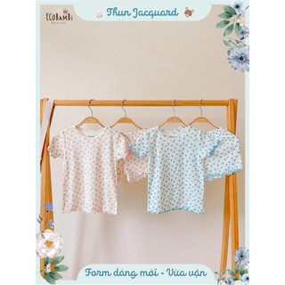 Bộ thun cotton TAY NGẮN QUẦN SHORTS phong cách Hàn Quốc bé gái EcobambiWithLove