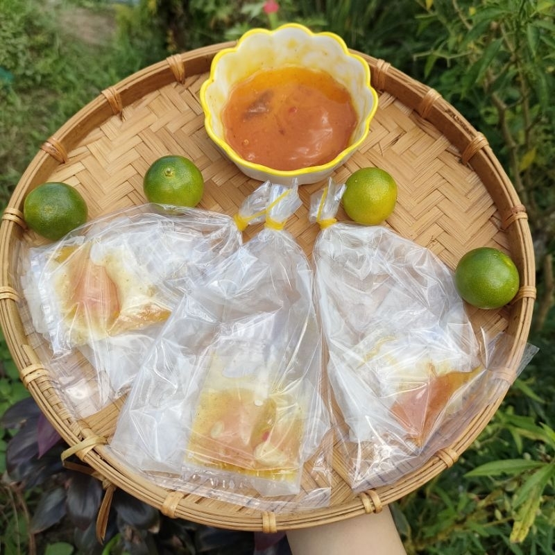 Bánh tráng mini sốt muối béo 1k