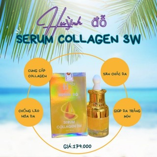 Serum trắng da collagen 3w giảm thâm sạm nám tàn nhang Huỳnh đỗ
