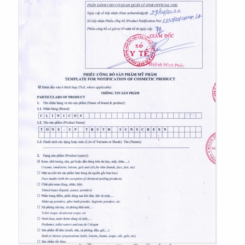 Kem Chống Nắng CLINICOS TONE UP Nâng Tone Tự Nhiên 50ml