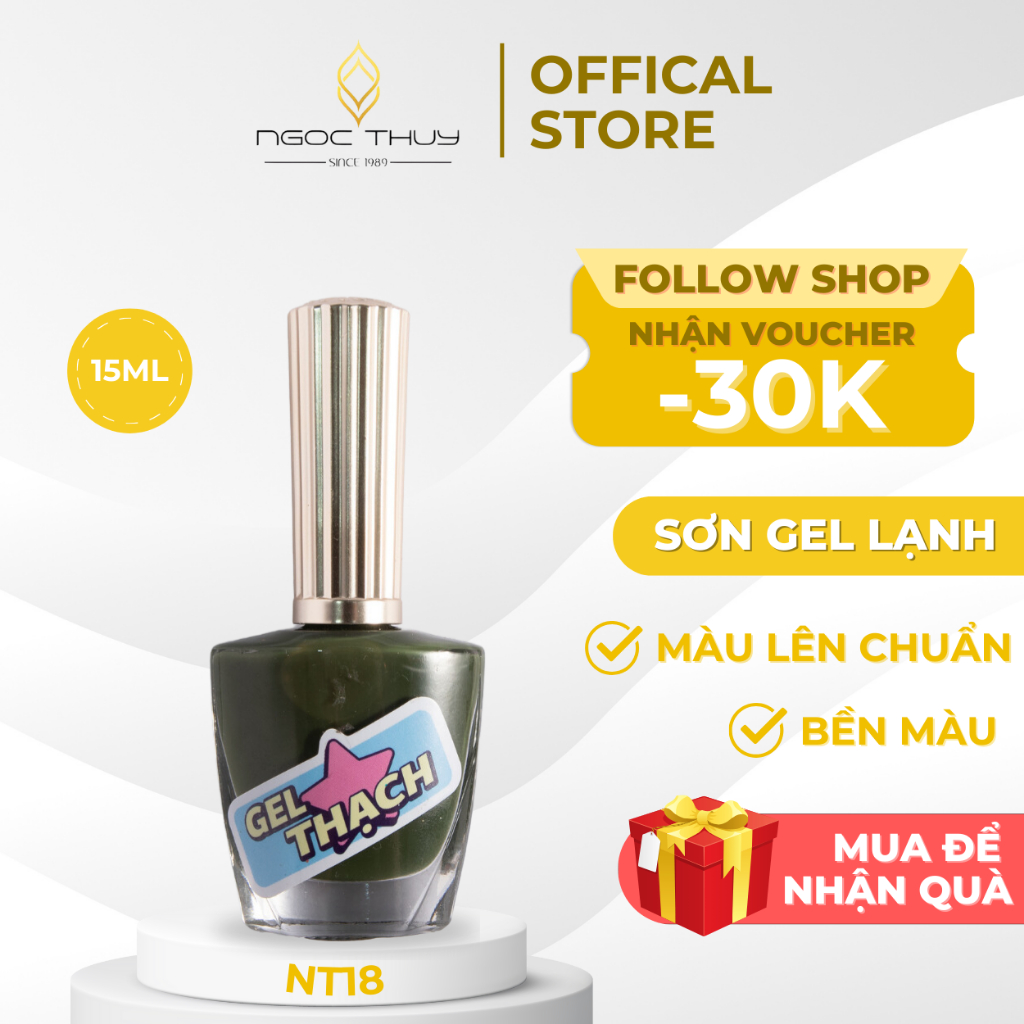 Sơn Móng Tay Gel Thạch Không Hơ Máy Ngọc Thủy Nail 15ML | 191 - 199