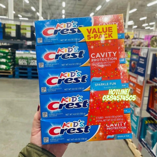 Kem Đánh Răng Crest Kids Cavity Protection 130g cho trẻ em Made in USA