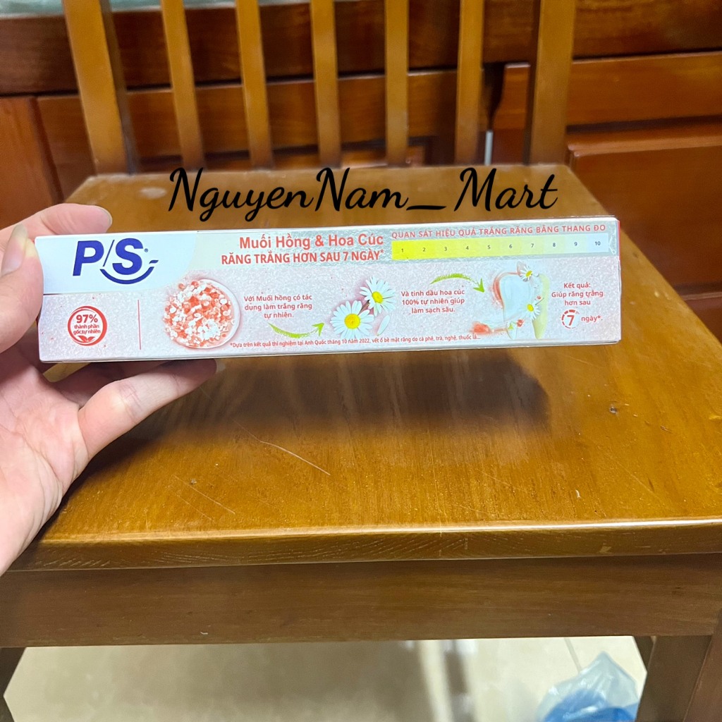 Kem đánh răng PS Muối Hồng và Hoa Cúc 180g