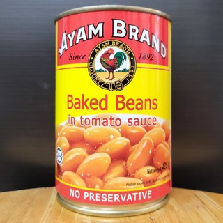 AYAM - Lon VÀNG 425g - ĐẬU SỐT CÀ CHUA / MALAYSIA / Baked Beans In Tomato Sauce (HALAL)