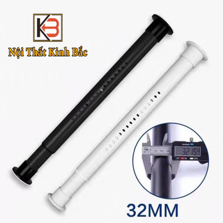 Thanh treo rèm đa năng KB 32mm dùng treo quần áo treo rèm không cần khoan tường tiện lợi