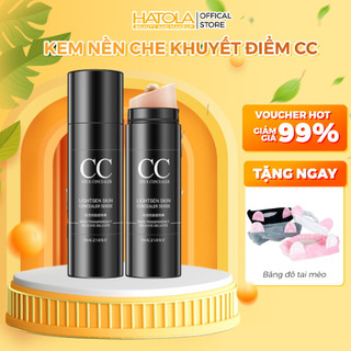 Kem nền che khuyết điểm CC Hatola làm sáng hồng da Stick Concealer kèm mút kem nền trang điểm makeup