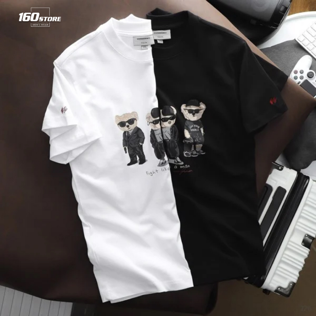 Áo thun nam ICDN Teddy Bear Team chất Cotton mát co giãn tối ưu - ATID0226