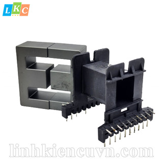 Lõi biến áp xung EE55 vuông nằm ferit hở (hở đều mỗi bên 1.5mm)