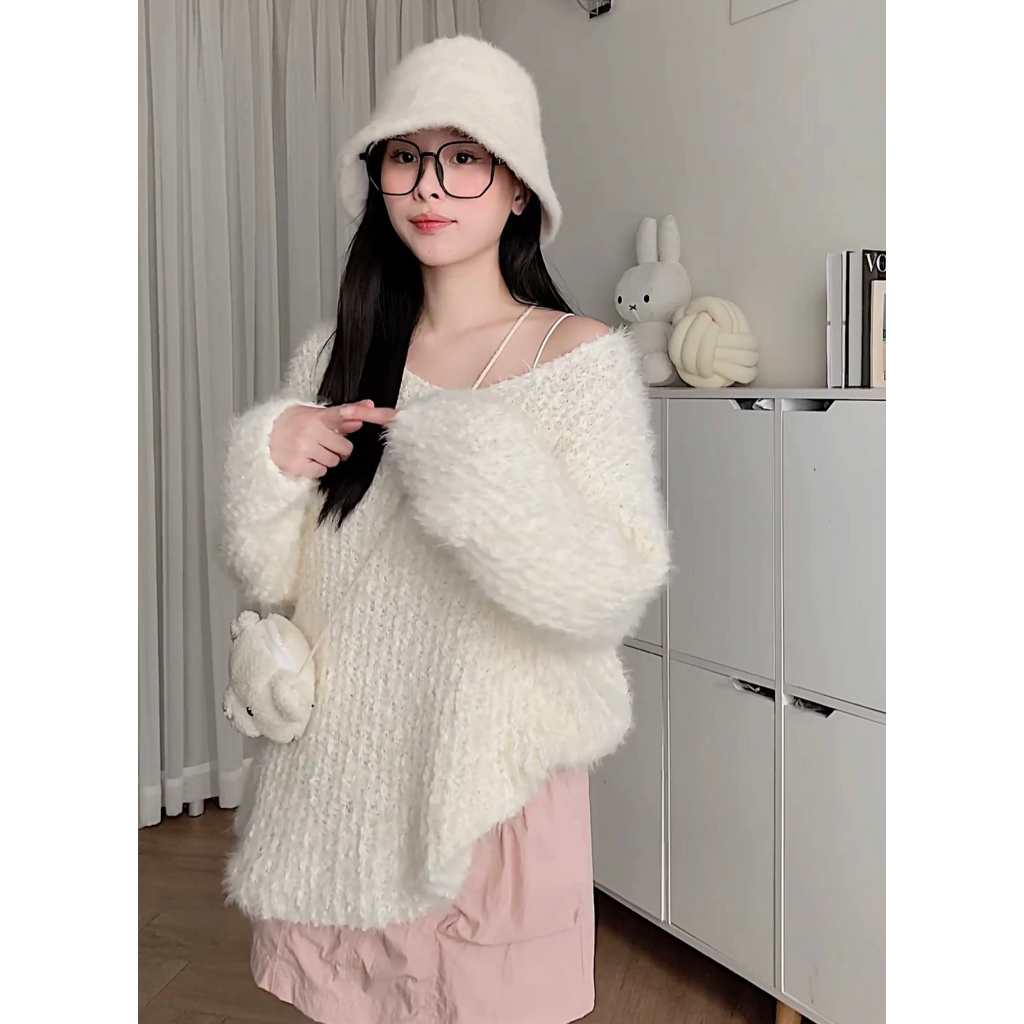 Áo len tay dài  nữ chất vải len dệt bông siêu mịn KIYU 10625 - Jemcloset